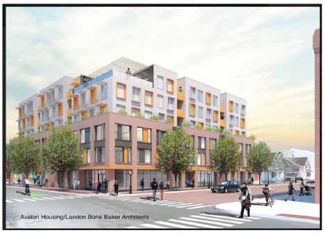 Rendering of Affordable housing project, Ann Arbor