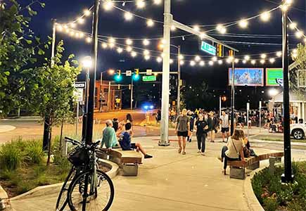 Night time at First & Ashley, Ann Arbor